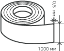 Рулон нержавеющий 0,5х1000 мм.  AISI 304 (08Х18Н10) холоднокатаный,  шлифованный