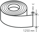 Рулон нержавеющий 3х1250 мм.  AISI 321 (12Х18Н10Т) холоднокатаный,  матовый