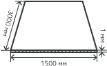 Лист нержавеющий  1х1500х3000 мм.  AISI 316 (10Х17Н13М2) холоднокатаный,  матовый