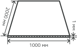 Лист нержавеющий  1х1000х2000 мм.  AISI 304 (08Х18Н10) холоднокатаный,  матовый